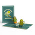 3D birthday card of pickles playing pickleball