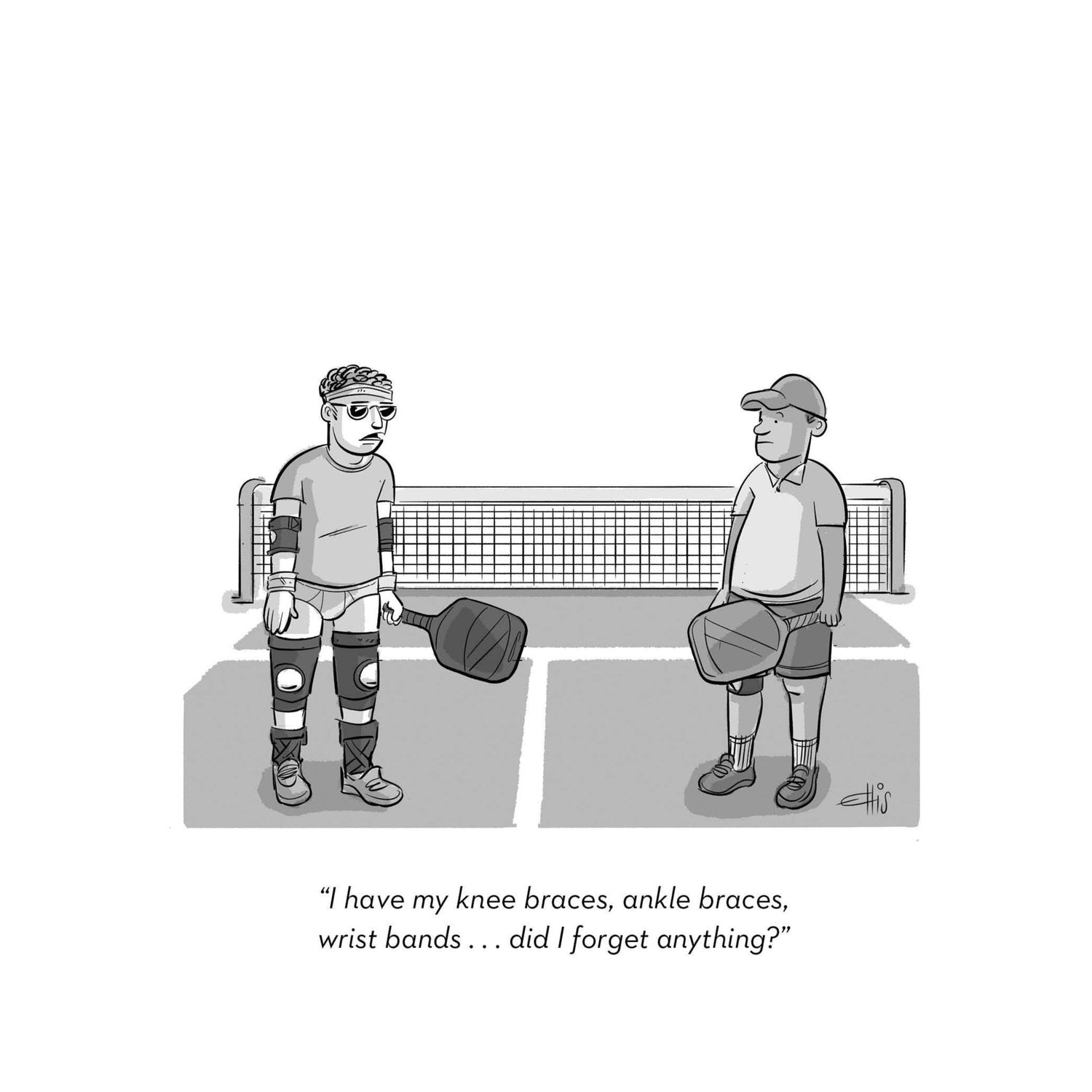 Cartoon example 5 from Dink Pickleball Book