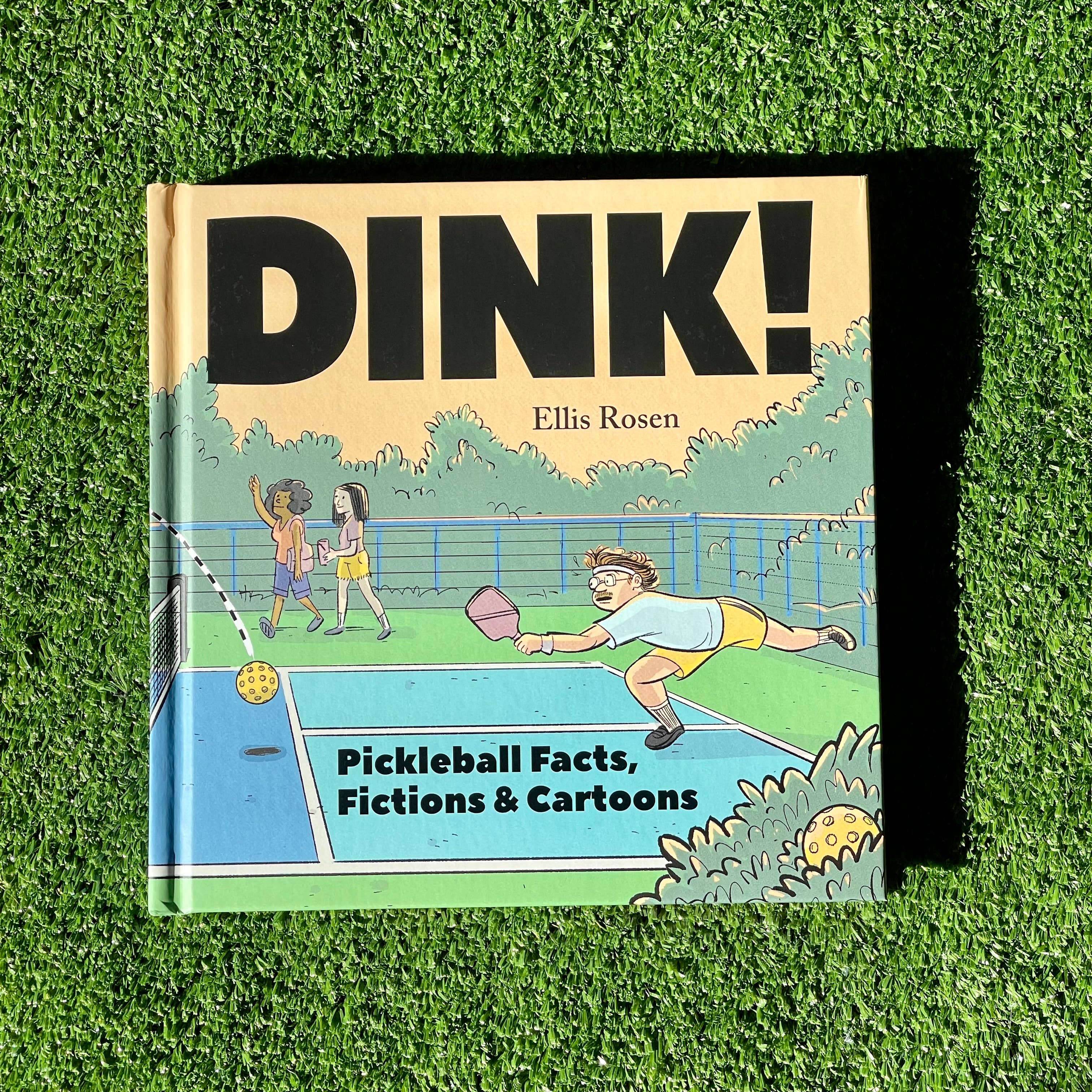 Dink pickleball cartoon book gift on grass