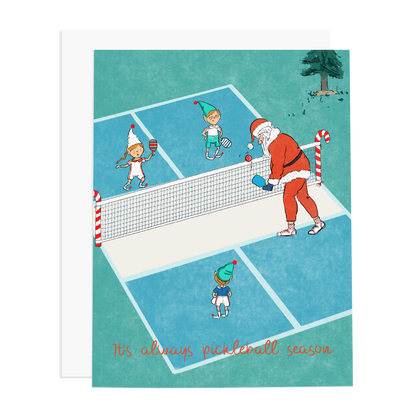 Its always pickleball season christmas greeting card