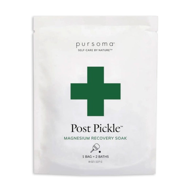 Packaging of post pickleball magnesium recovery soak