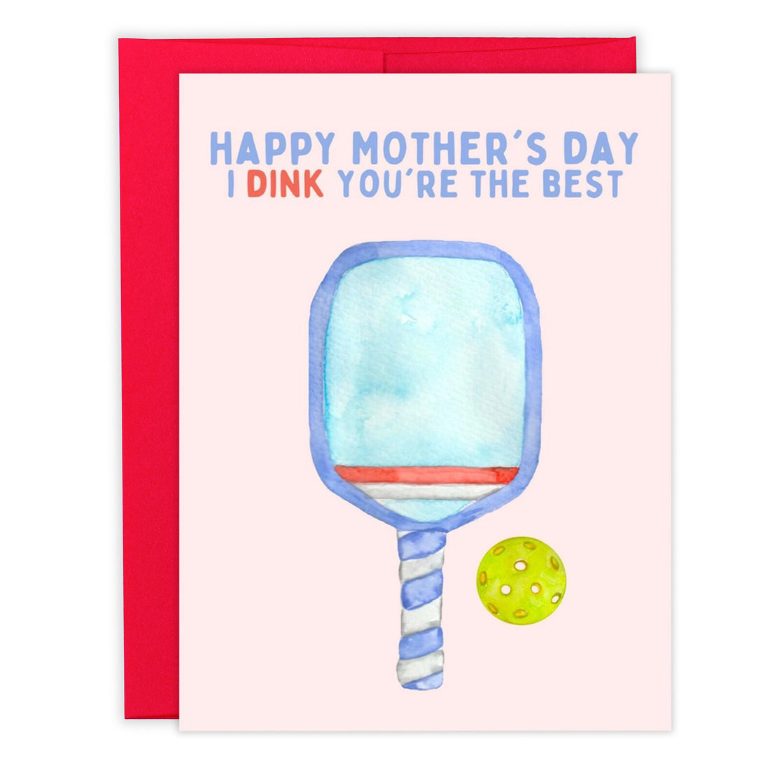 Mothers day pickleball-themed card that says &quot;Happy Mother&