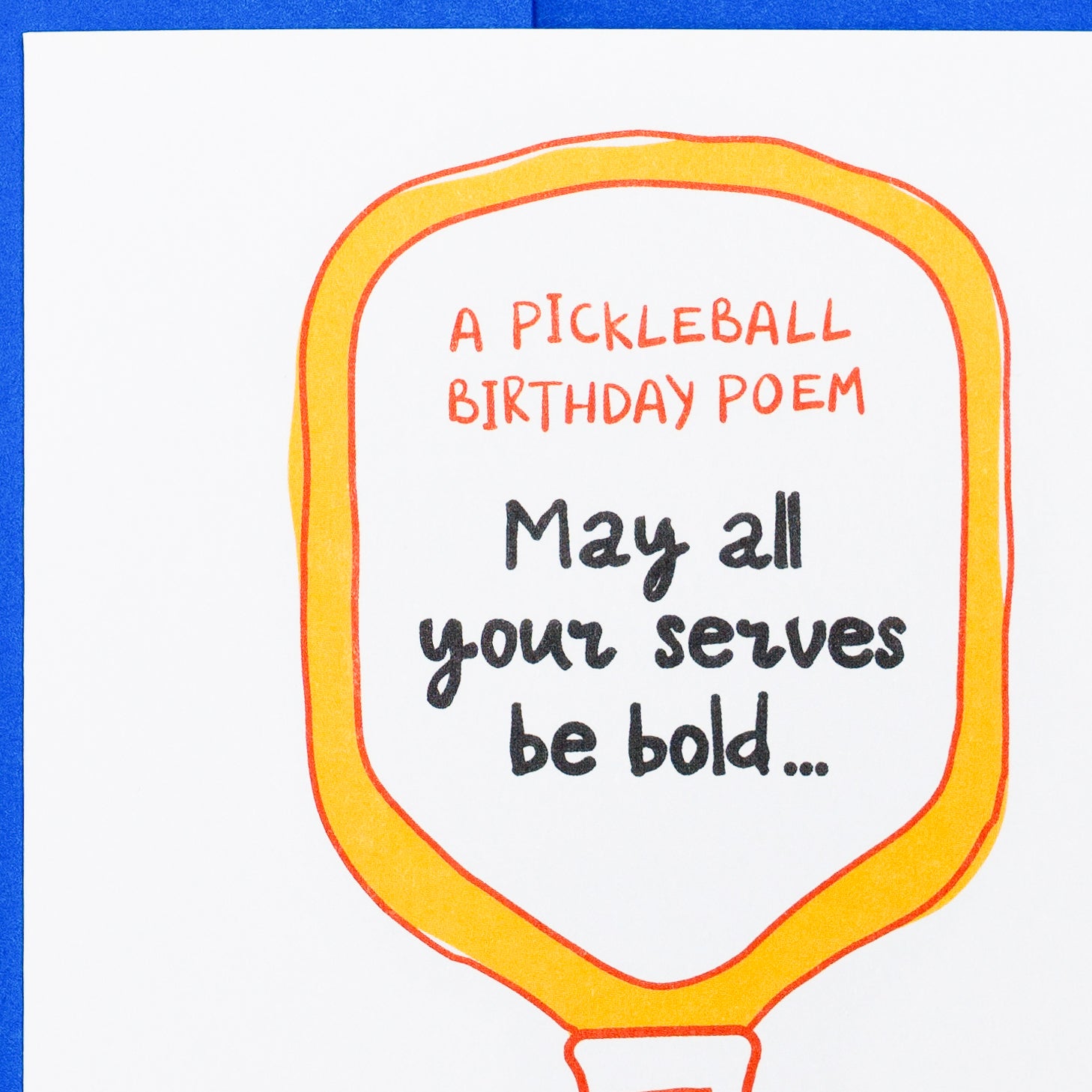 Funny Pickleball Birthday Poem Card