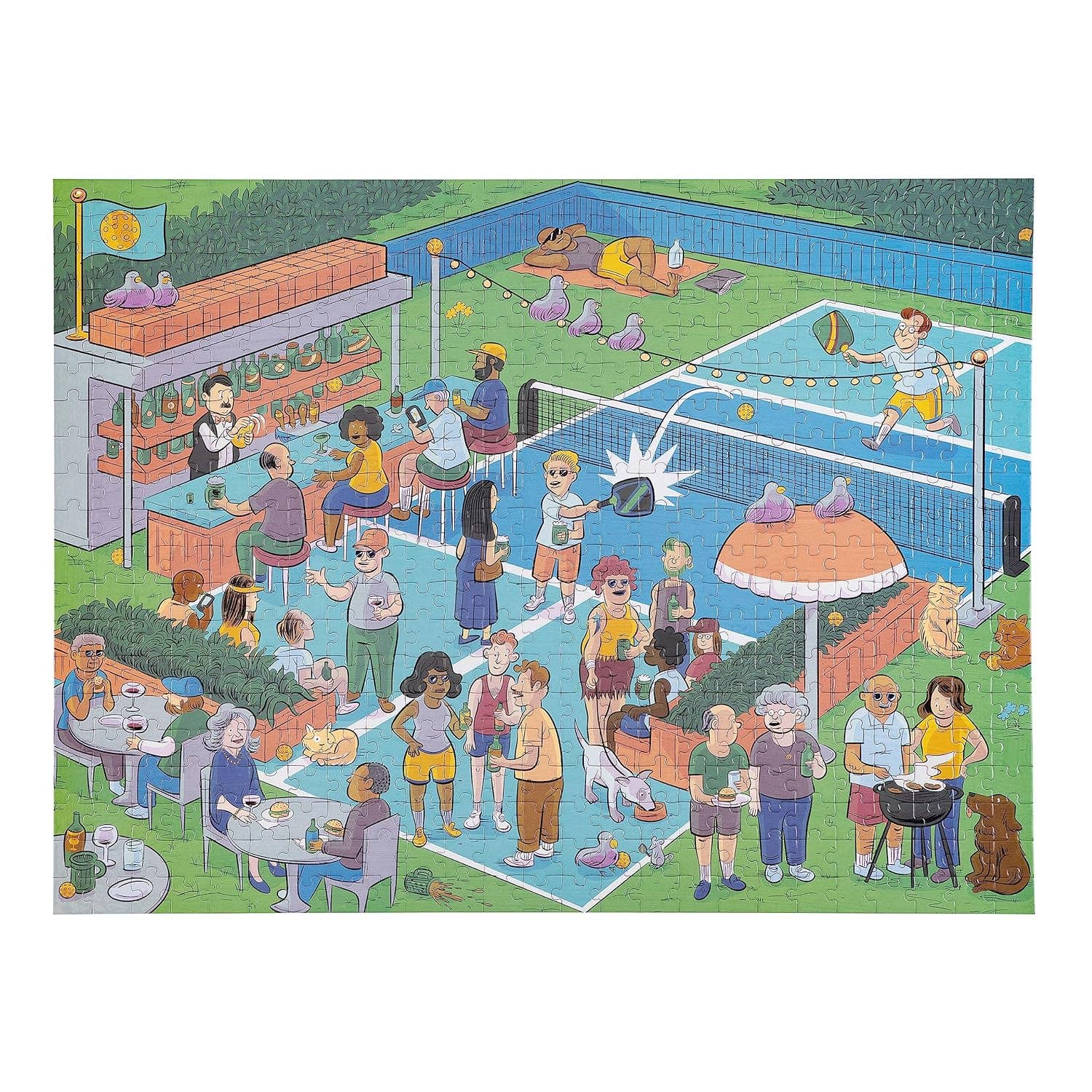 500 piece pickleball jigsaw puzzle