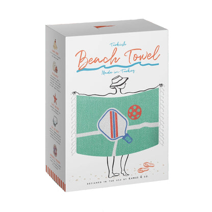 Packaging of Turkish Pickleball Beach Towel