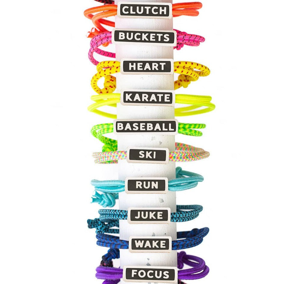 Collection of different colored rope bracelet gifts